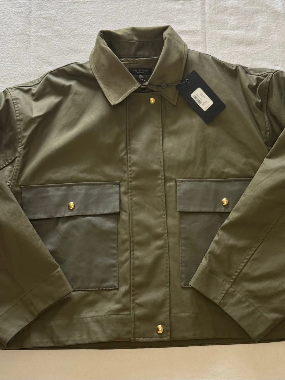 Rag & Bone Nonie Cotton Field Jacket NWT Zip Out Liner 3 Coats in 1 $548 Retail
